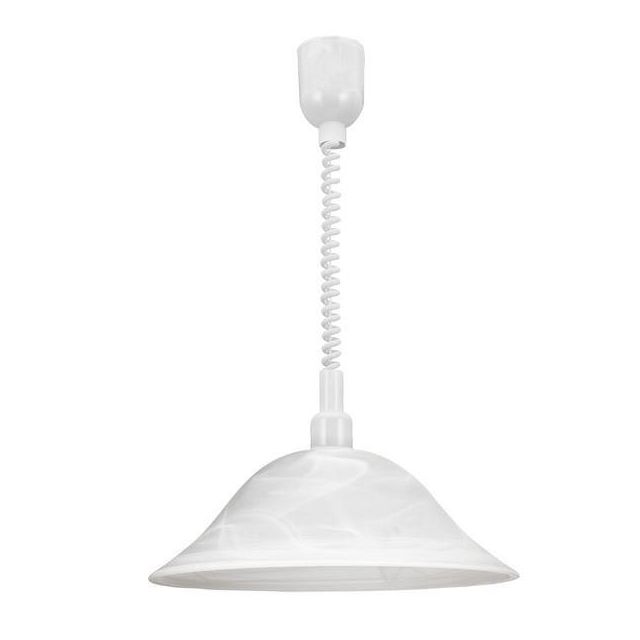 3355 Alessandra 1 Light Glass Rise And Fall Ceiling Pendant