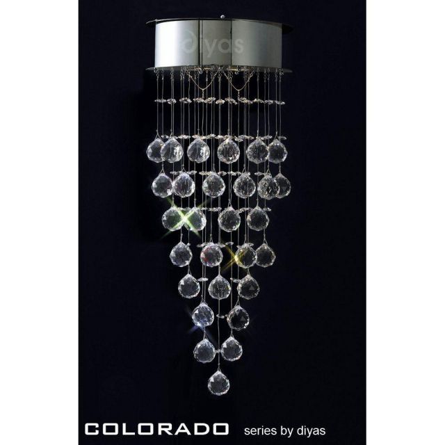 IL30786 Colorado 2 Light Crystal Wall Lamp