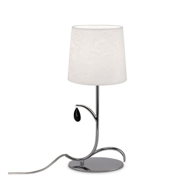 Mantra M6319 Andrea 1 Light Table Lamp With Shade In Chrome