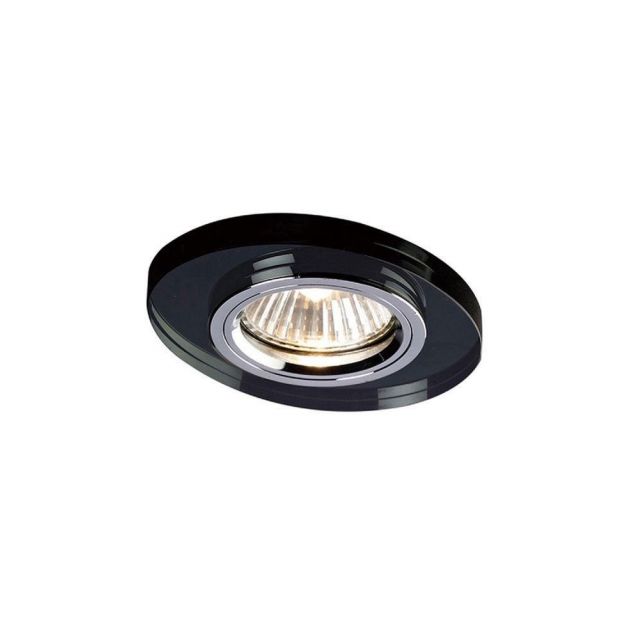Diyas IL30808BL Recessed Oval Downlight In Black - Frame Only