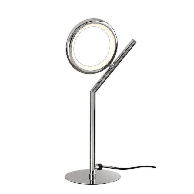 Mantra M6596 Olimpia CH 8 Watt Table Lamp In Polished Chrome/Opal White