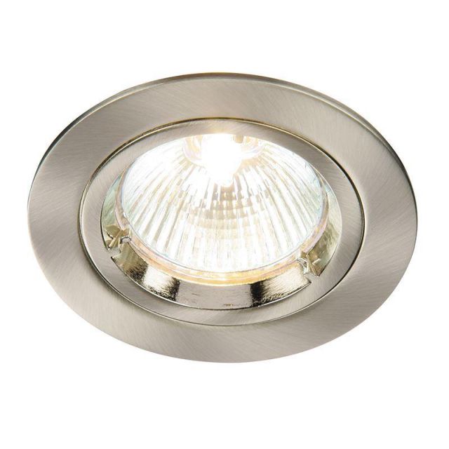 Saxby 52330 Cast Fixed Recessed Downlight in Satin Nickel Finish