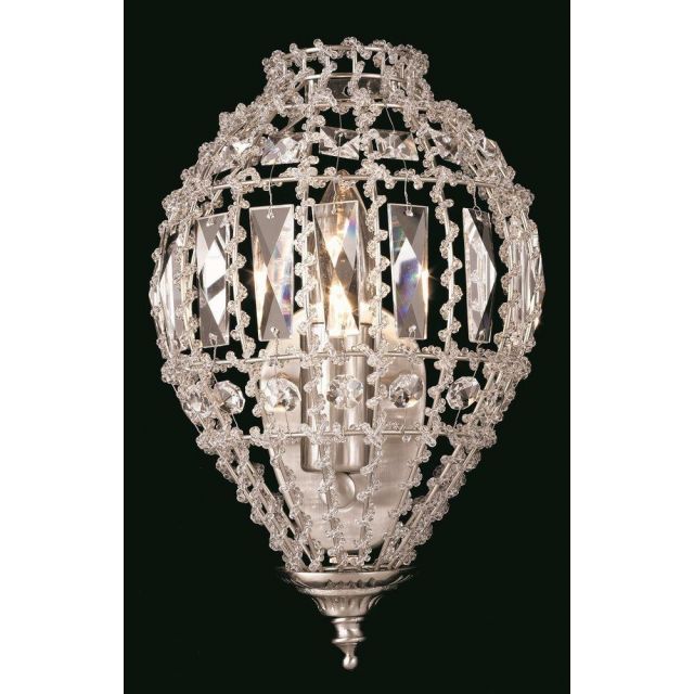 CO01219/WB/C Crystal Other 1 Lt Bombay Beaded Wall Bracket