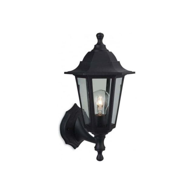 Firstlight 8349BK Malmo Uplight or Downlight Coastal Wall Lantern In Black Resin