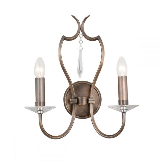 Elstead PM2 DB Pimlico 2 Light Wall Light In Dark Bronze - Fitting Only