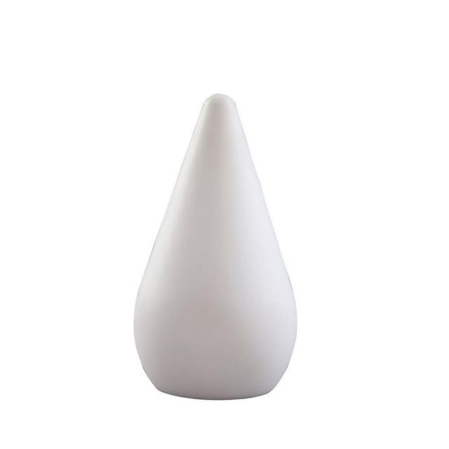 Mantra M1494 Palma 1 Light Outdoor Table Lamp  In Matt And Opal White