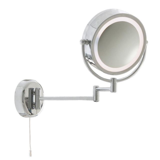 Searchlight 11824 Chrome Magnifying Bathroom Mirror Light