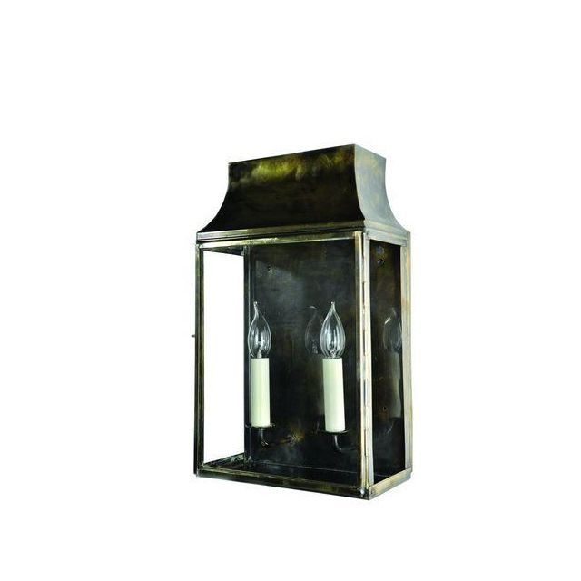 462B Medium Solid Brass Strathmore 2 Light Wall Lantern