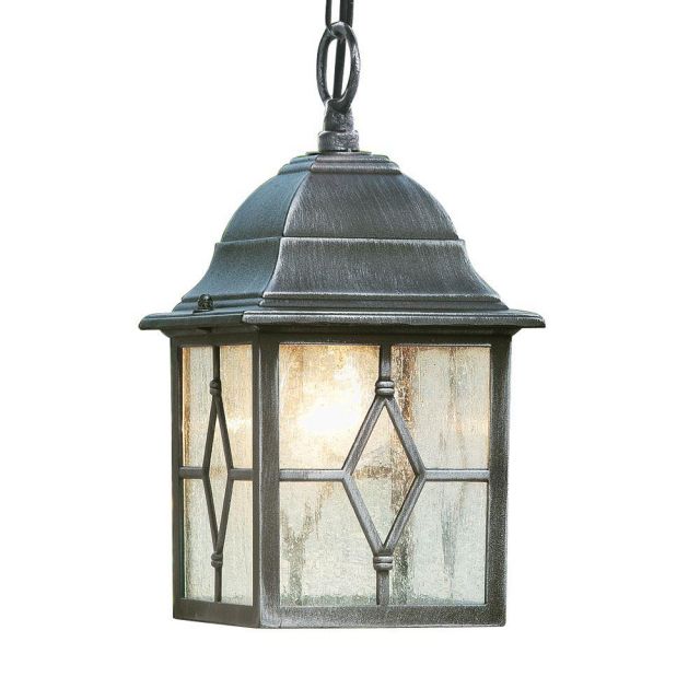 Searchlight Genoa 1642 Cathedral glass hanging porch lantern