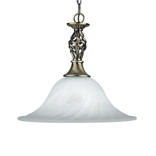 Searchlight 4581-14AB Cameroon Wrought Iron Ceiling Pendant