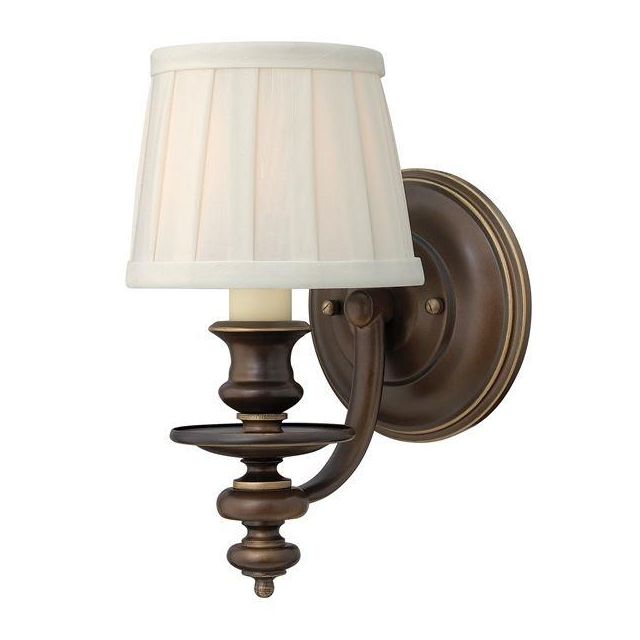 HK/DUNHILL1 Dunhill 1 Light Royal Bronze Wall Light with Shade