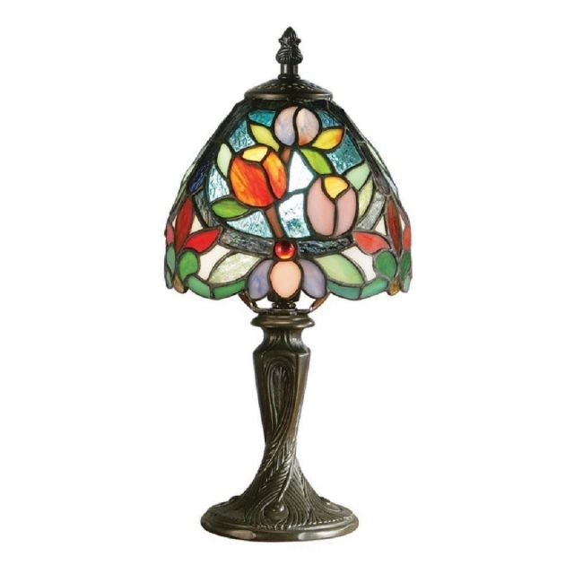 Interiors 1900 64331 Sylvette Tiffany Mini Table Lamp With Shade: Height - 310mm