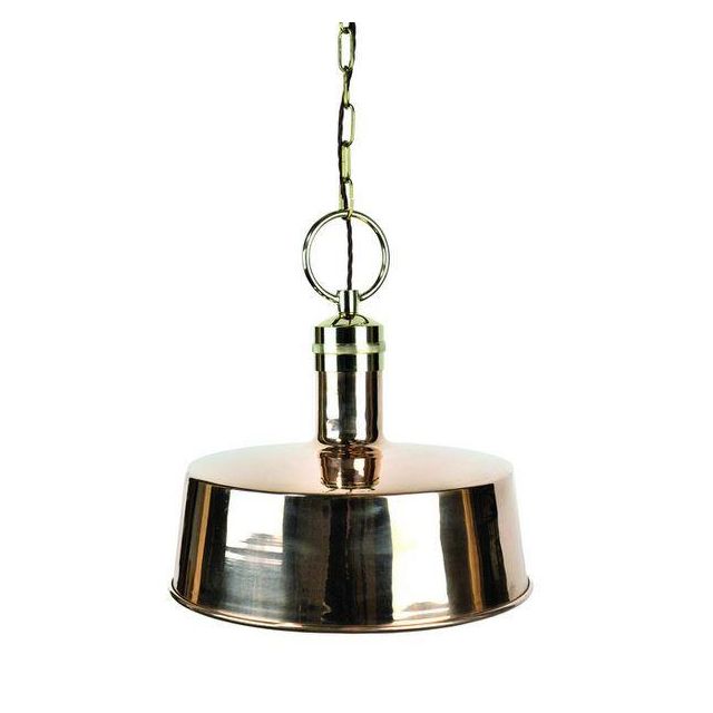 652A Large Cattura 1 Light Nickel Ceiling Pendant