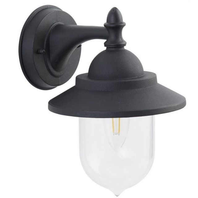 Modern Black IP44 Outdoor Exterior Wall Light Lantern