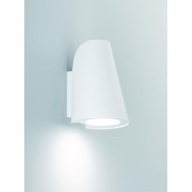 OUT6617 Large 1 Light Wall Light In White - Height: 175mm