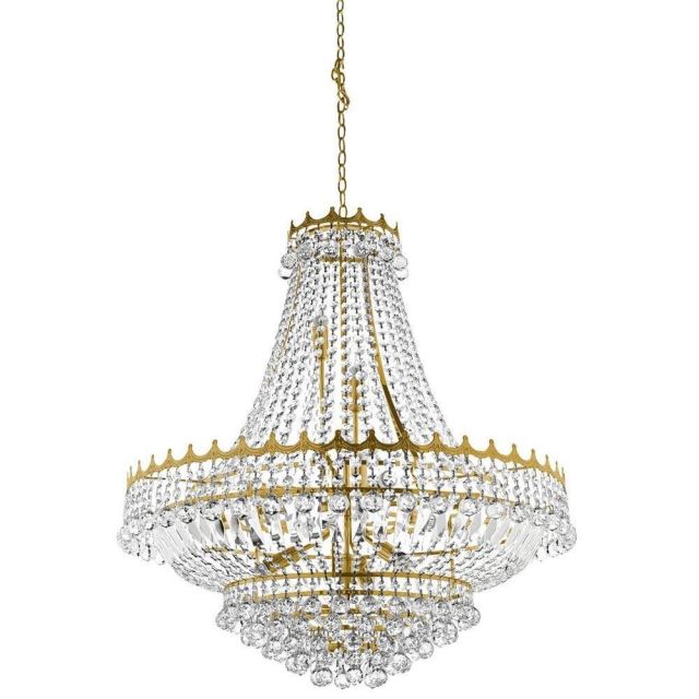Searchlight 9112-82GO Versailles 13 Light Crystal Chandelier Gold Finish