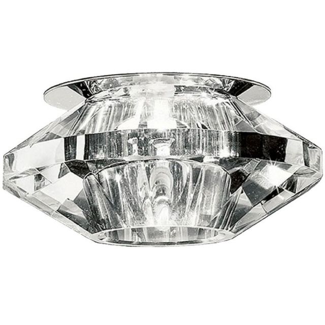 REC241 Recessed Downlight In Chrome And Crystal