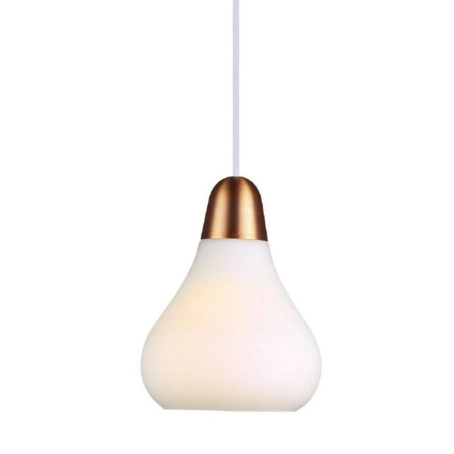 Nordlux 78163030 Bloom 16 1 Light Small Ceiling Pendant In Opal White - Dia: 160mm