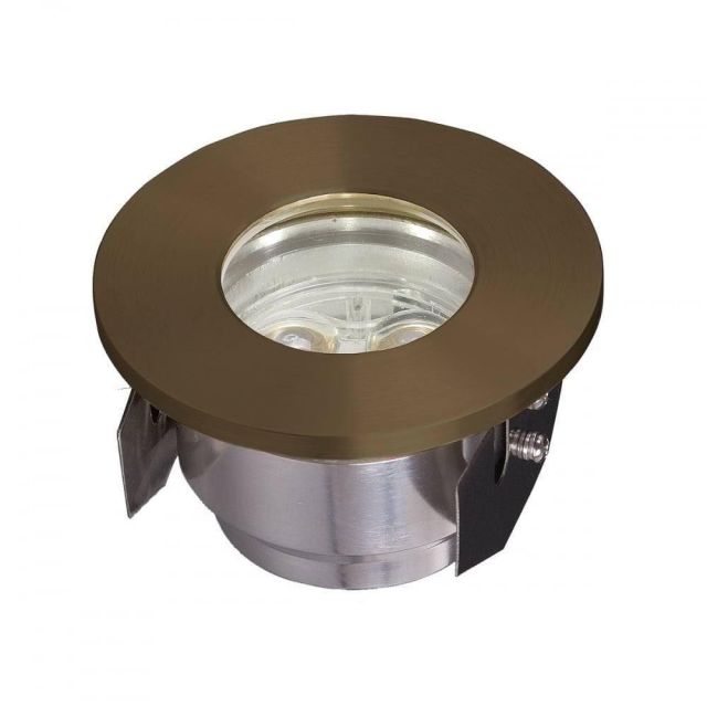 GZ/Fusion2 LED Ground Light In Brass from Garden Zone
