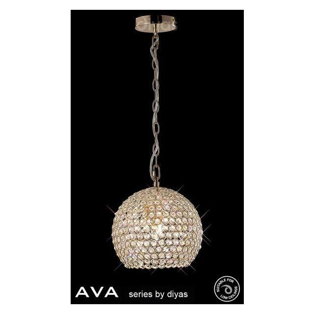 IL30751 Ava 4 Light French Gold Crystal Ceiling Pendant