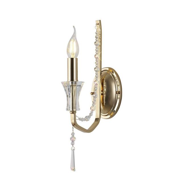 Diyas IL31750  Armand 1 Light Wall Light In French Gold