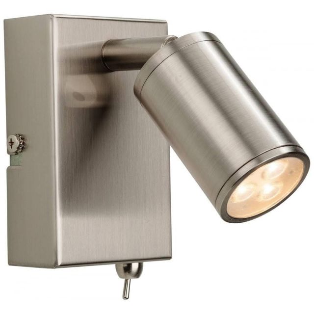 Firstlight 3453BS Orion LED One Light Wall Reading Light In Brushed Steel