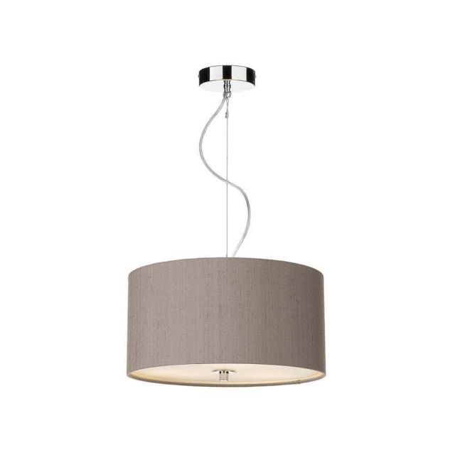REN1072 Renoir 400MM Pendant Light In Polished Chrome With Truffle Shade