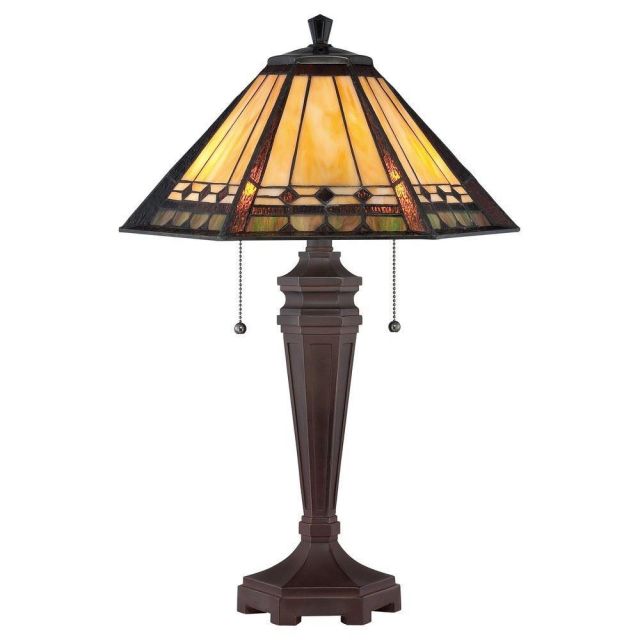 QZ/ARDEN/TL Arden Tiffany Bronze Patina Table Lamp