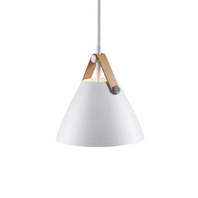 Nordlux 84303001 Strap 16 1 Light Ceiling Pendant In White With White Cable
