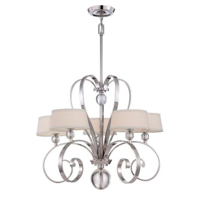 QZ/MADISONM5 IS Imperial Silver Madison Manor 5 Light Chandelier