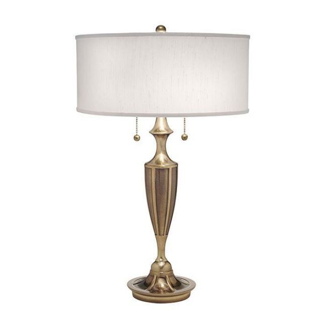 SF/GATSBY BB Gatsby Burnished Brass Zinc Cast Table Lamp with Shade
