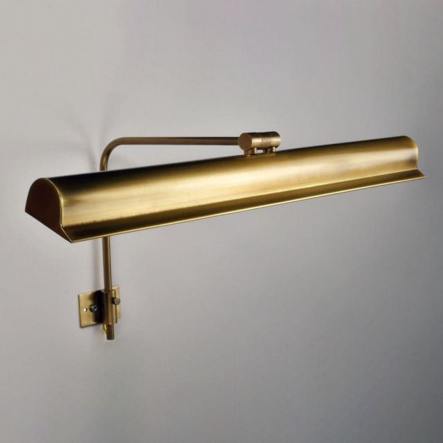 Harvard Antique Brass 500mm Frame Mounted Picture Light