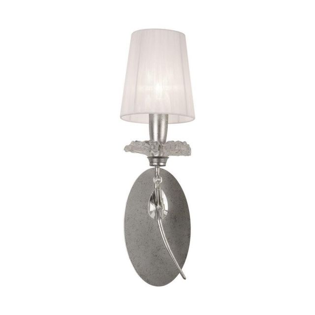 Mantra M6305 Sophie 1 Light Wall Light With Shade In Silver