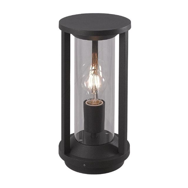 Cole 1 Light Exterior Post Light In Anthracite - Height: 350mm