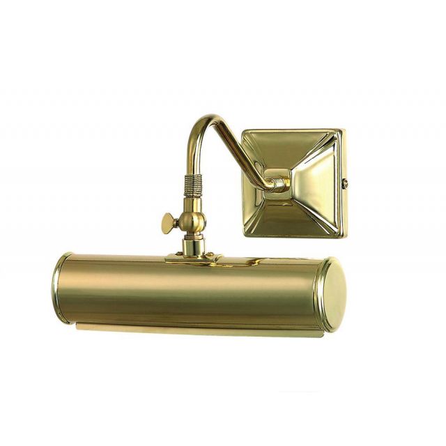 PL1/10 PB Small Traditional Picture Light in Polished Brass