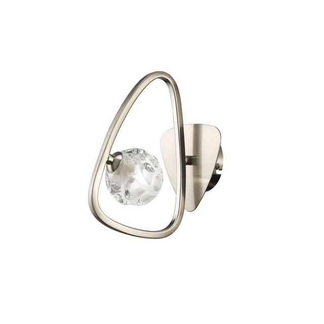 Mantra M5017/S Lux 1 Light Switched Wall Light In Chrome