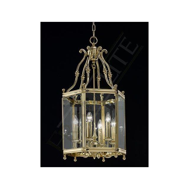 L7011/6 6 Light Large Solid Brass Hall Lantern