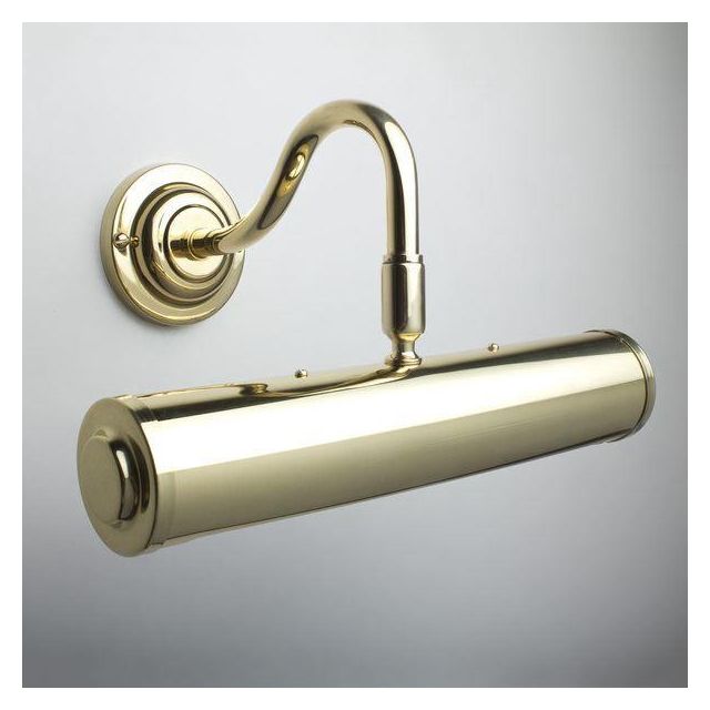 Classic Polished Brass 26cm Traditional Picture Light