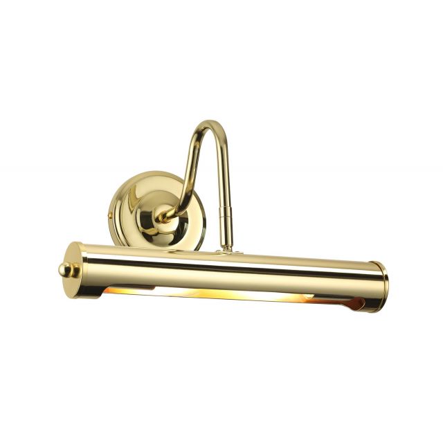 Classic 12 Inch Polished Brass Swan Neck Picture Light