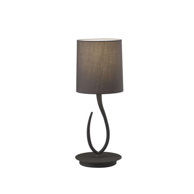Mantra M3682 Lua 1 Light Small Table Lamp In Ash Grey