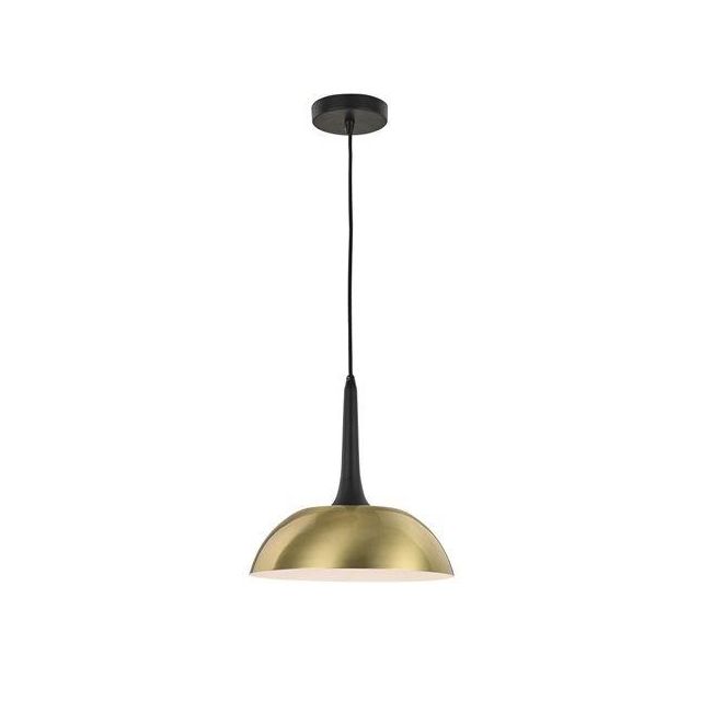 PH157 One Light Ceiling Pendant Light In Brushed Gold Metal - Dia: 305mm