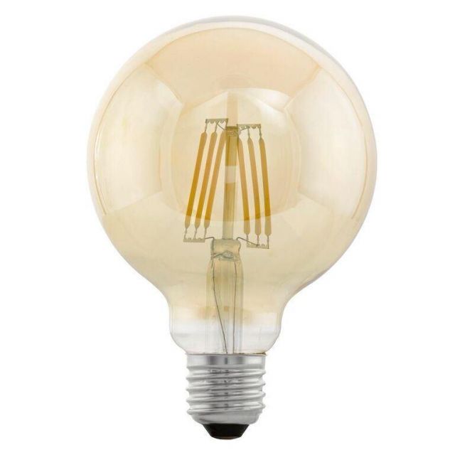 LED Filament Vintage Amber Large Globe Shape Lamp 4 watt