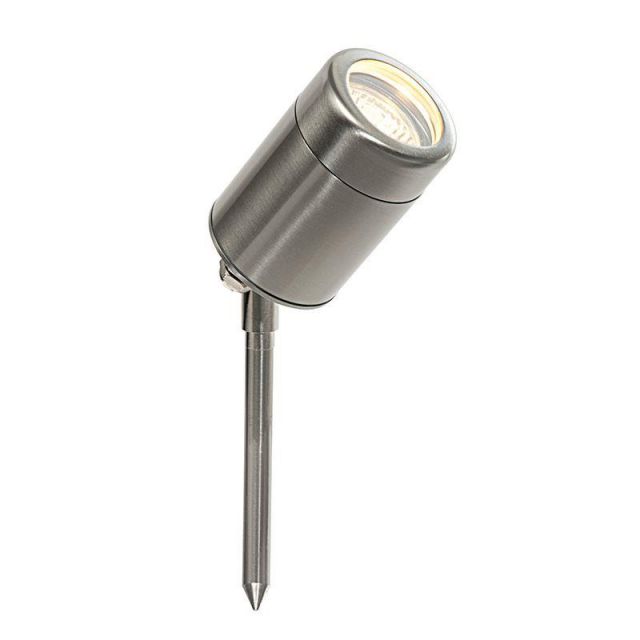 Saxby ST5011 Odyssey Outdoor Ground Spike Light in Brushed Stainless Steel