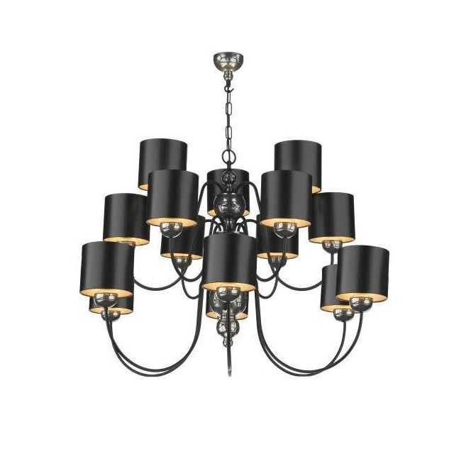 David Hunt Lighting Garbo 15 Light Chandelier With Choice Of Shades