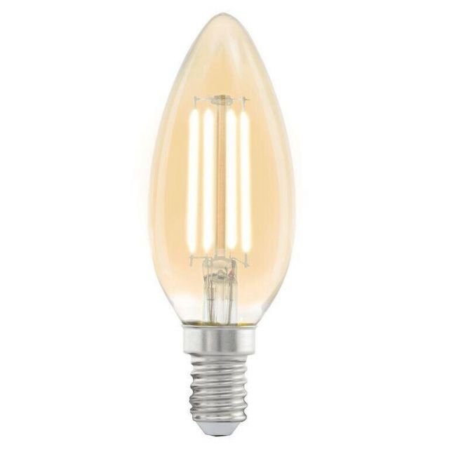 LED Filament Vintage Amber Candle Shape Lamp 4 watt