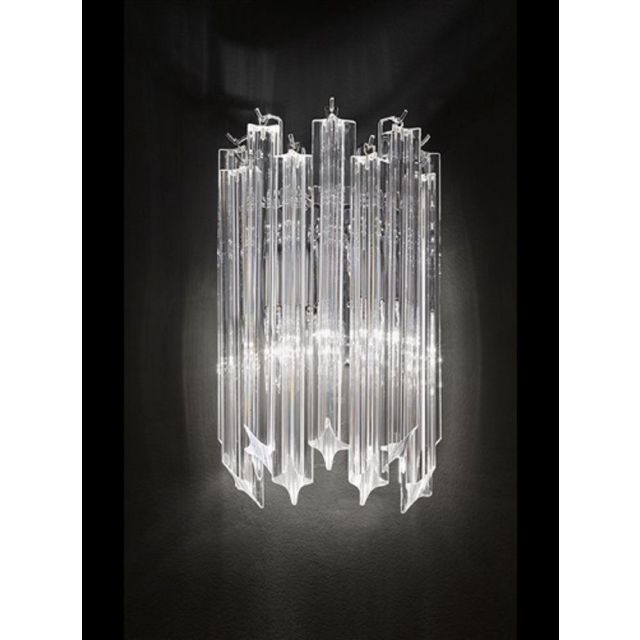 F2266/2 2 Light Crystal Wall Lamp