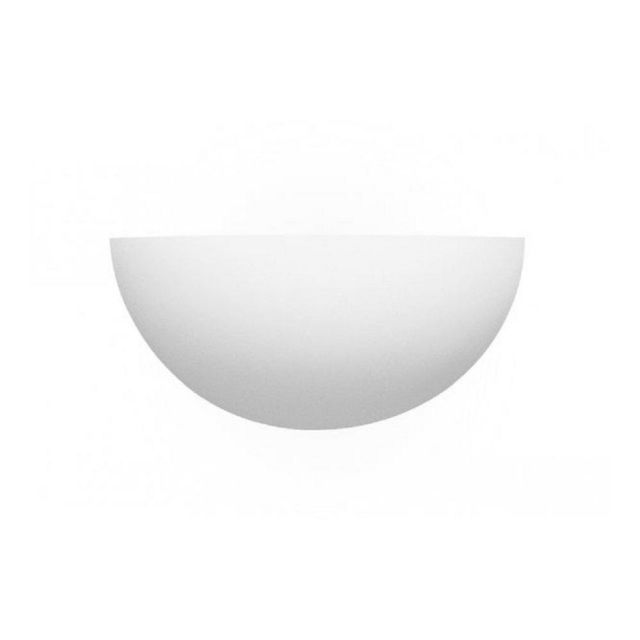 Searchlight 106 Gypsum 1 Light Curved Uplighter In Plaster Which Is Paintable - Width: 300mm