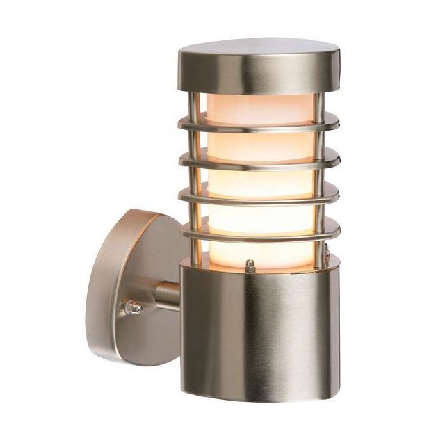 Saxby 13798 Bliss LED Exterior Brushed Steel Wall Light