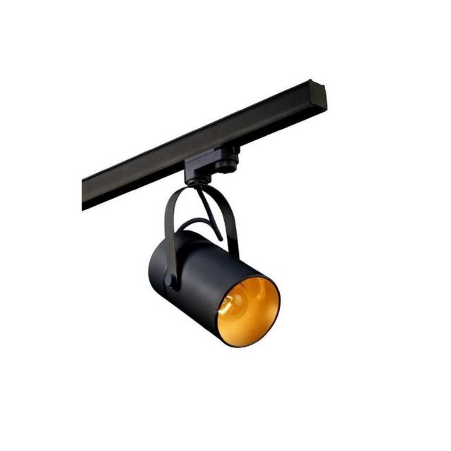 Mantra M6045 Aruba 1 Light Ceiling Track Spotlight In Black Finish