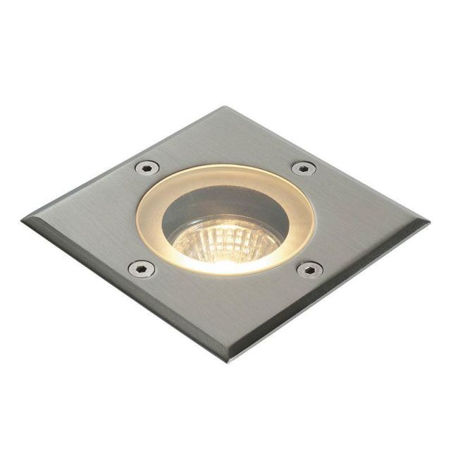 Saxby GH88042V Pillar Outdoor Square Ground Recessed Light in Polished Stainless Steel